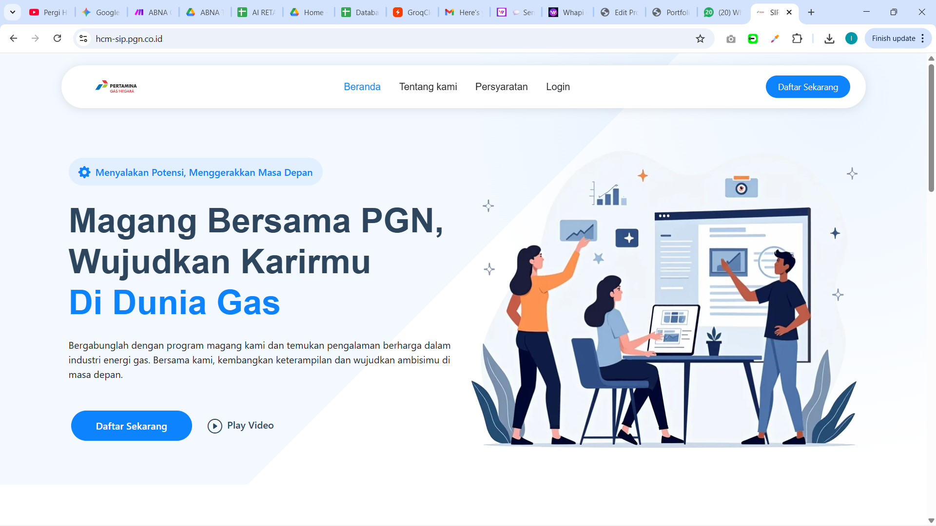 Web Pertamina Gas Negara